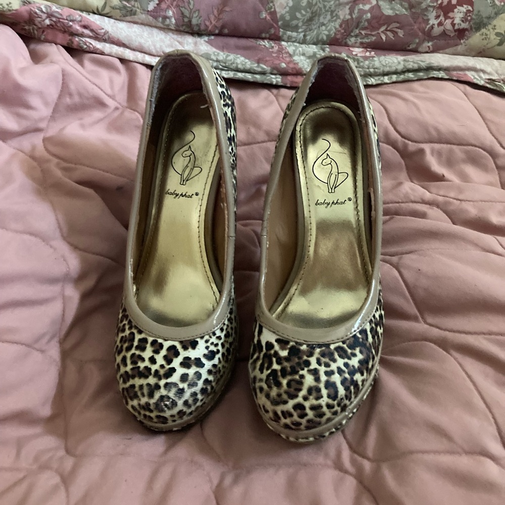 Baby Phat Leopard Print Heels